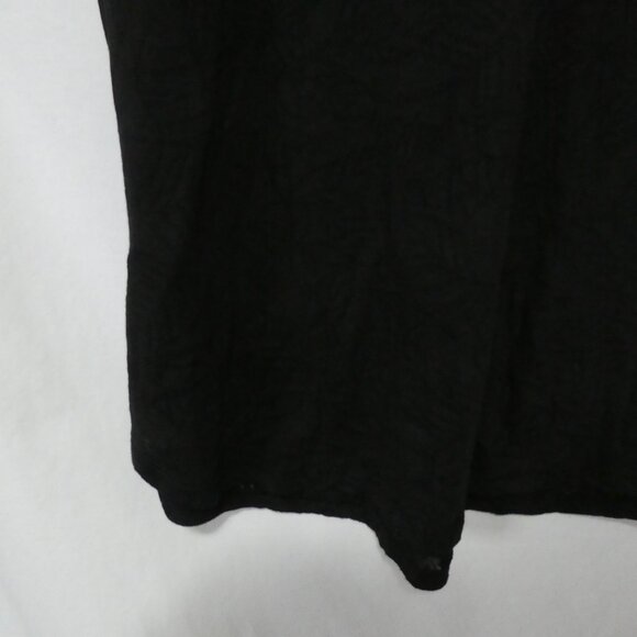 GEORGE | XXL | Black Floral Burnout Short Sleeve Blouse - Picture 11 of 12